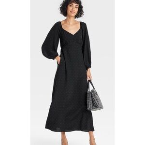 jet maxi dresses Fabienne Long C Dress in Navy Jet Adder Embroidery – SALONI